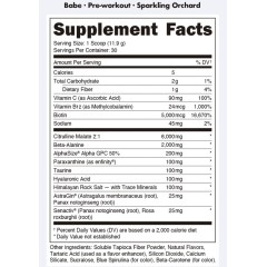 Bucked Up, Babe, PREMIUM предтренировочный комплекс, вкус Sparkling Orchard (Зеленое яблоко, белый персик и белый виноград), 357 г, (30 порций)